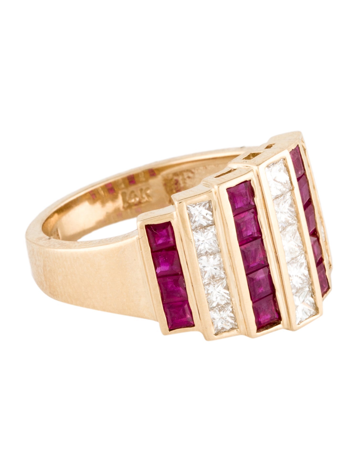 Effy Jewelry 14K 1.38ctw Ruby & Diamond Cocktail Ring