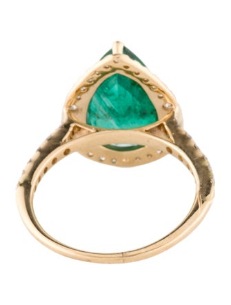 Effy Jewelry 14K 3.11ct Emerald & Diamond Cocktail Ring
