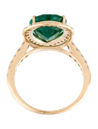 Effy Jewelry 14K 3.11ct Emerald & Diamond Cocktail Ring
