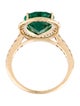 Effy Jewelry 14K 3.11ct Emerald & Diamond Cocktail Ring