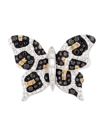 Effy Jewelry 14K Diamond Butterfly Cocktail Ring