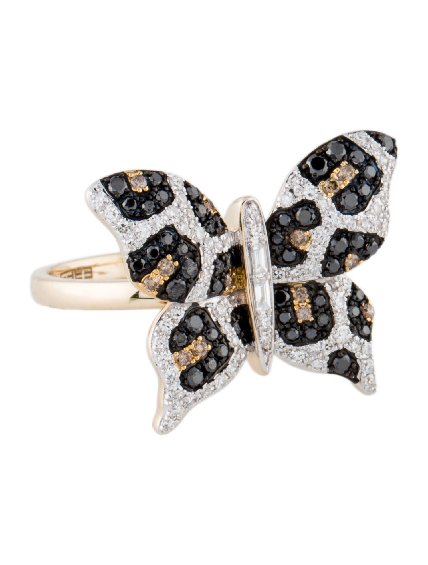Effy Jewelry 14K Diamond Butterfly Cocktail Ring