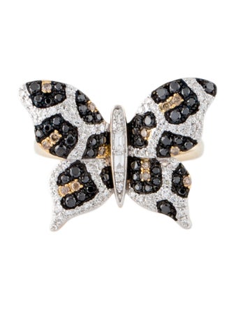 Effy Jewelry 14K Diamond Butterfly Cocktail Ring
