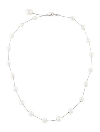 Effy Jewelry 14K Pearl Station Necklace