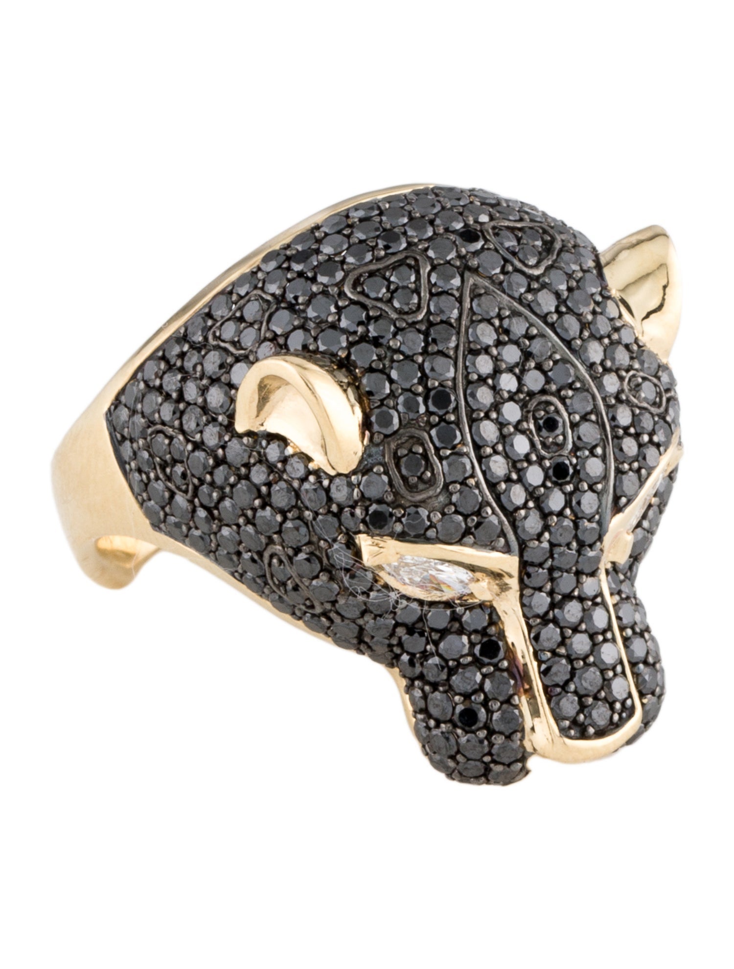 Effy Jewelry 14K Diamond Panther Cocktail Ring