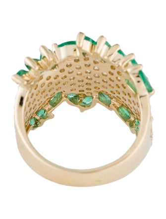 Effy Jewelry 14K Emerald & Diamond Band