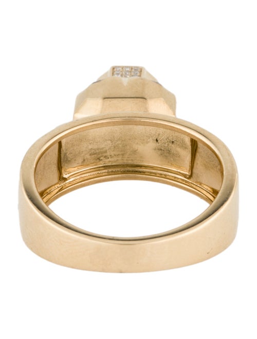 Effy Jewelry 14K Tsavorite Garnet & Diamond Panther Charm Ring