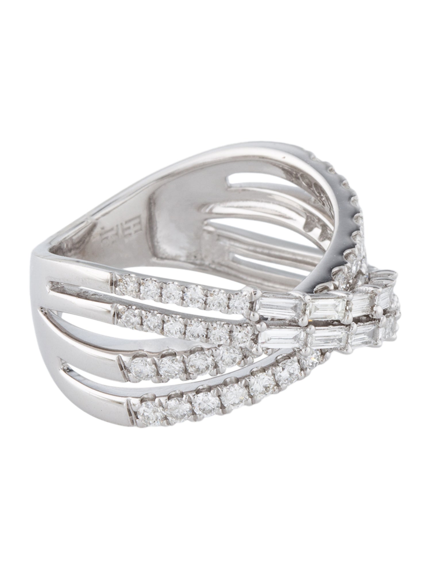 Effy Jewelry 14K Diamond Crossover Band