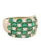 Effy Jewelry 14K Emerald & Diamond Band