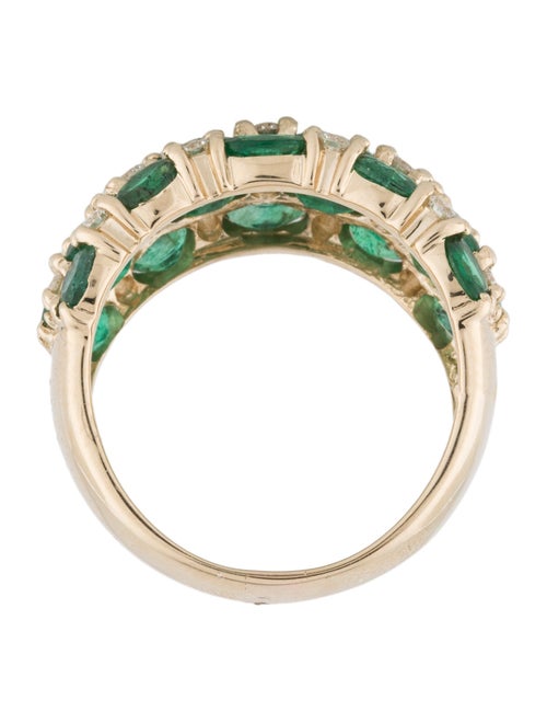 Effy Jewelry 14K Emerald & Diamond Band