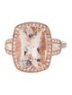 Effy Jewelry 14K 5.62ct Morganite & Diamond Cocktail Ring