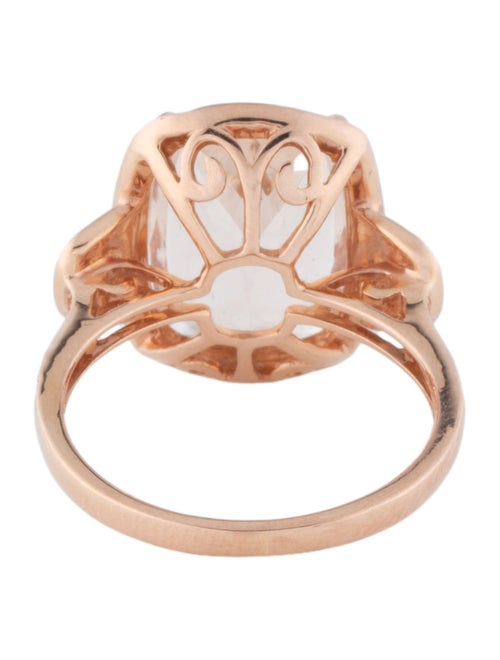 Effy Jewelry 14K 5.62ct Morganite & Diamond Cocktail Ring
