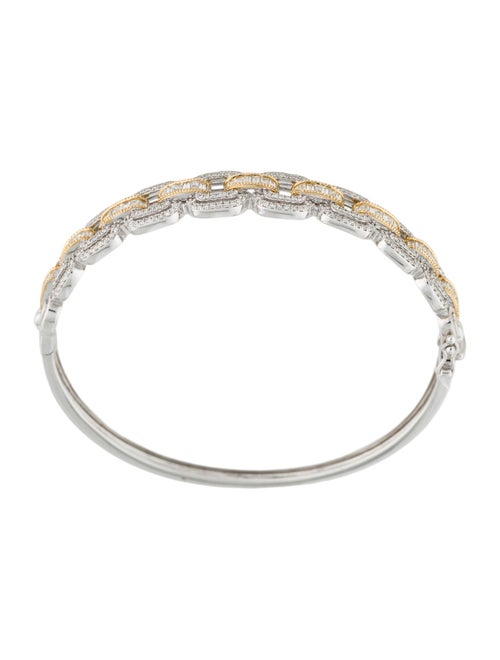 Effy Jewelry 14K 2.05ctw Diamond Hinged Bangle Bracelet