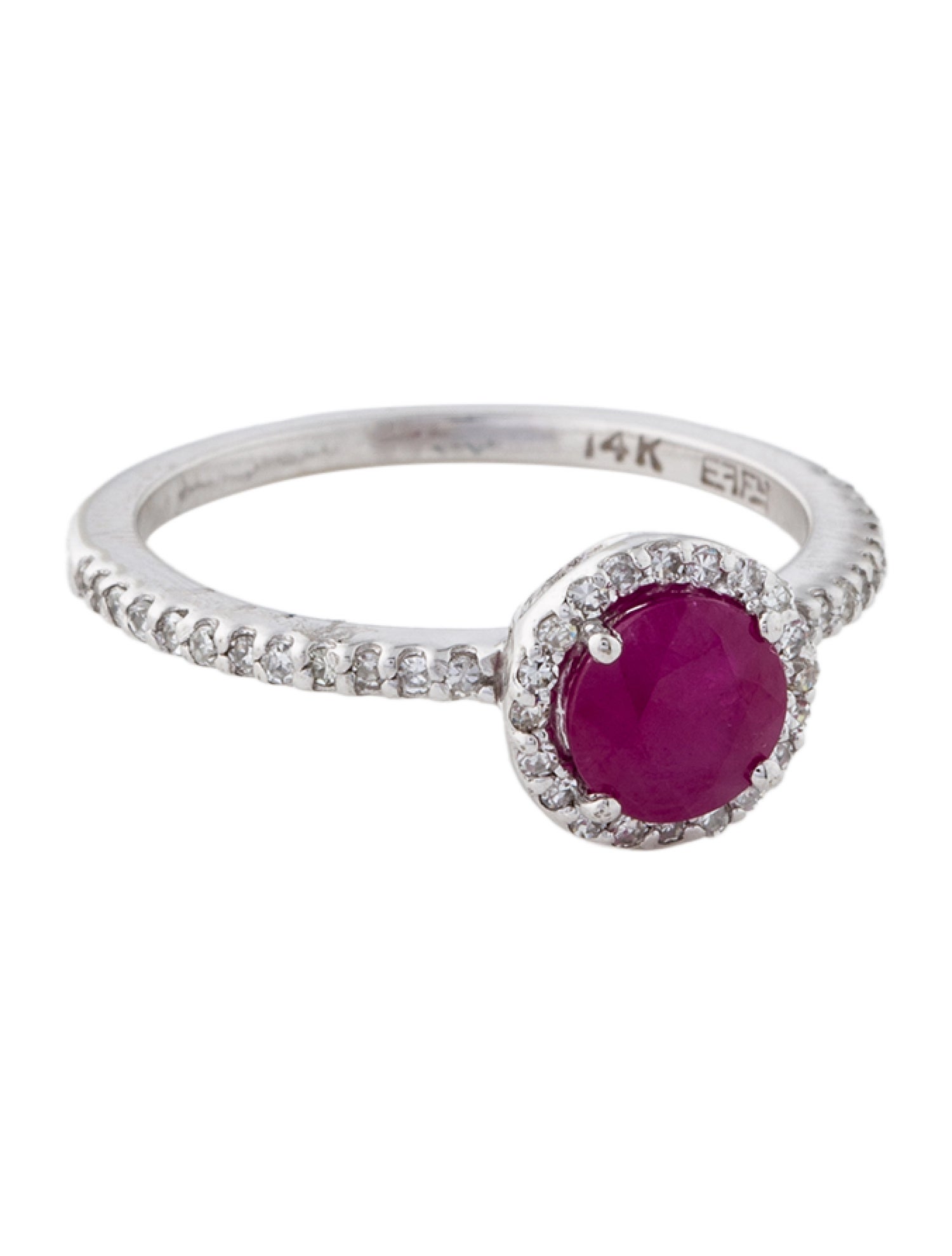Effy Jewelry 14K Ruby & Diamond Cocktail Ring