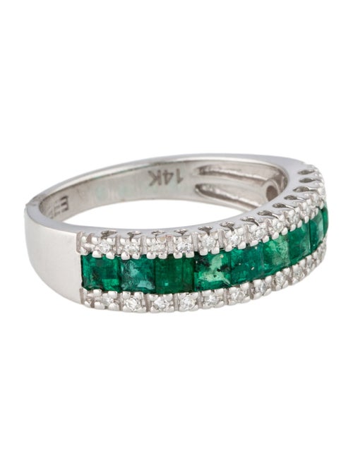 Effy Jewelry 14K Emerald & Diamond Band