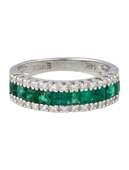 Effy Jewelry 14K Emerald & Diamond Band
