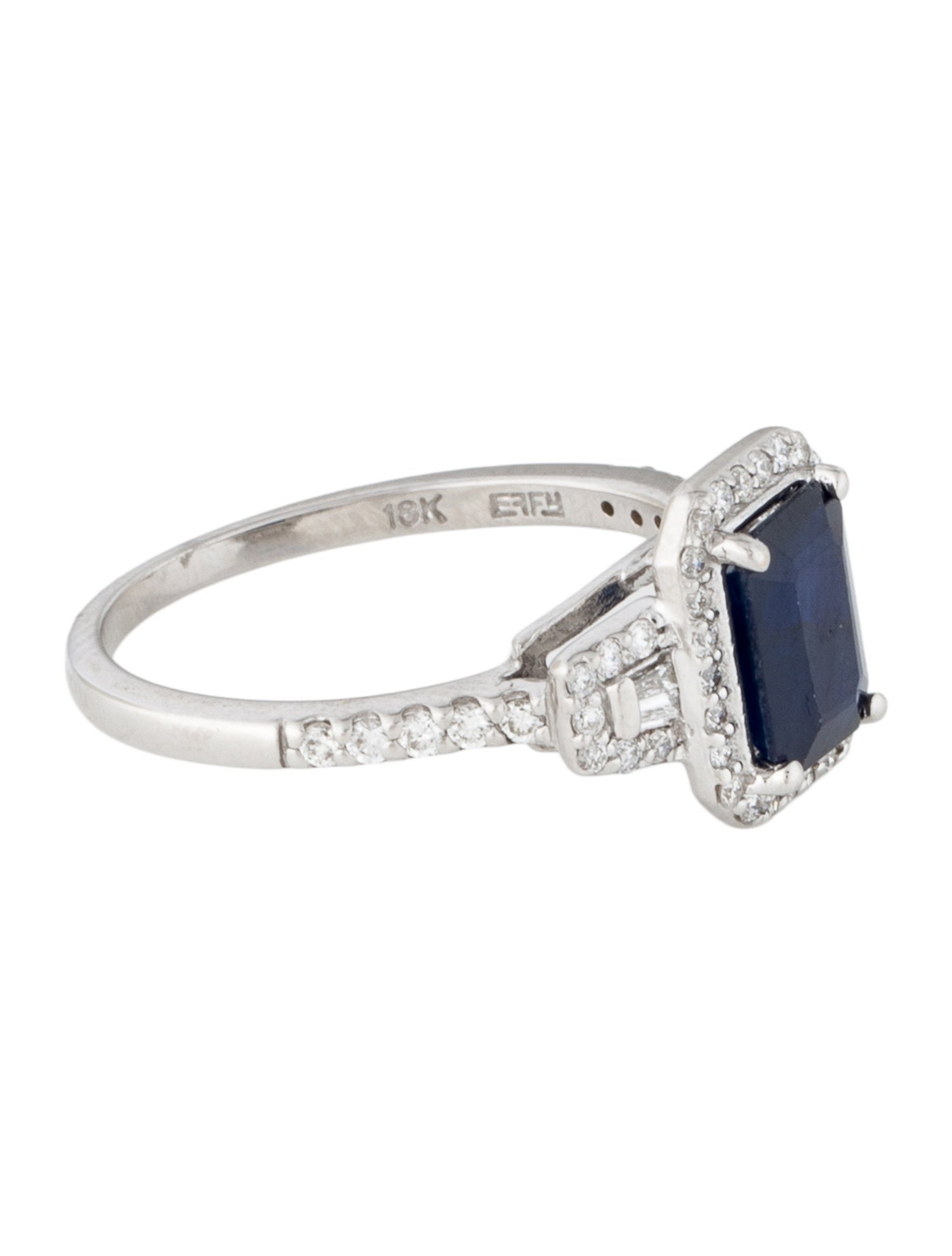 Effy Jewelry 18K 1.52ct Sapphire & Diamond Cocktail Ring