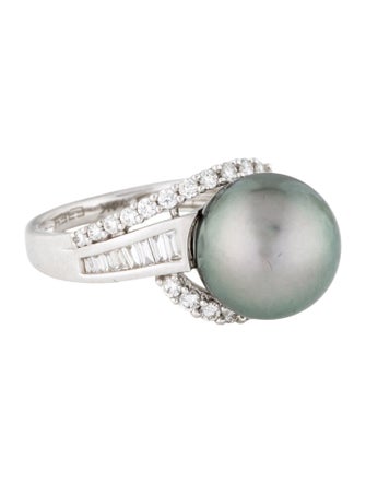 Effy Jewelry 14K Pearl & Diamond Cocktail Ring