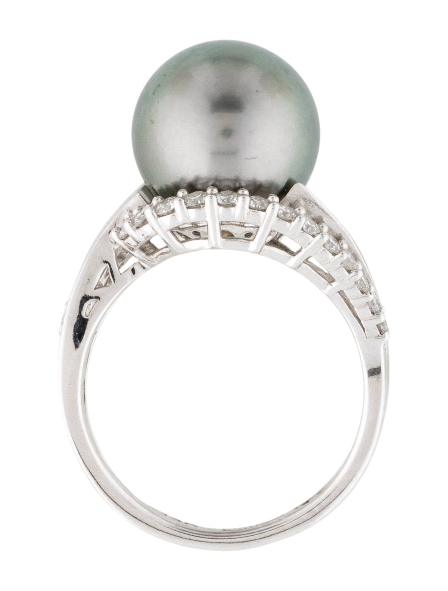 Effy Jewelry 14K Pearl & Diamond Cocktail Ring