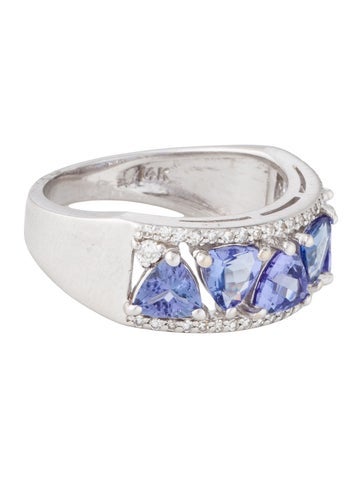 Effy Jewelry Band 14K 2.76ctw Tanzanite & Diamond 8