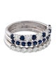 Effy Jewelry 14K Diamond & Sapphire Stacking Ring Set