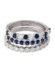 Effy Jewelry 14K Diamond & Sapphire Stacking Ring Set