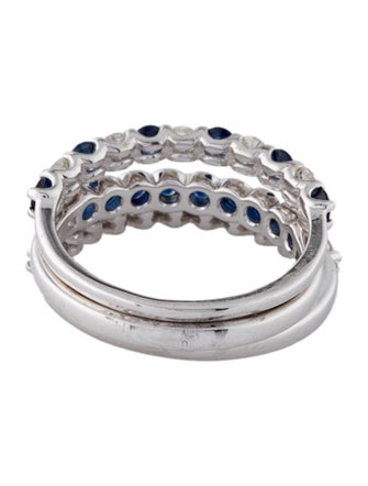 Effy Jewelry 14K Diamond & Sapphire Stacking Ring Set