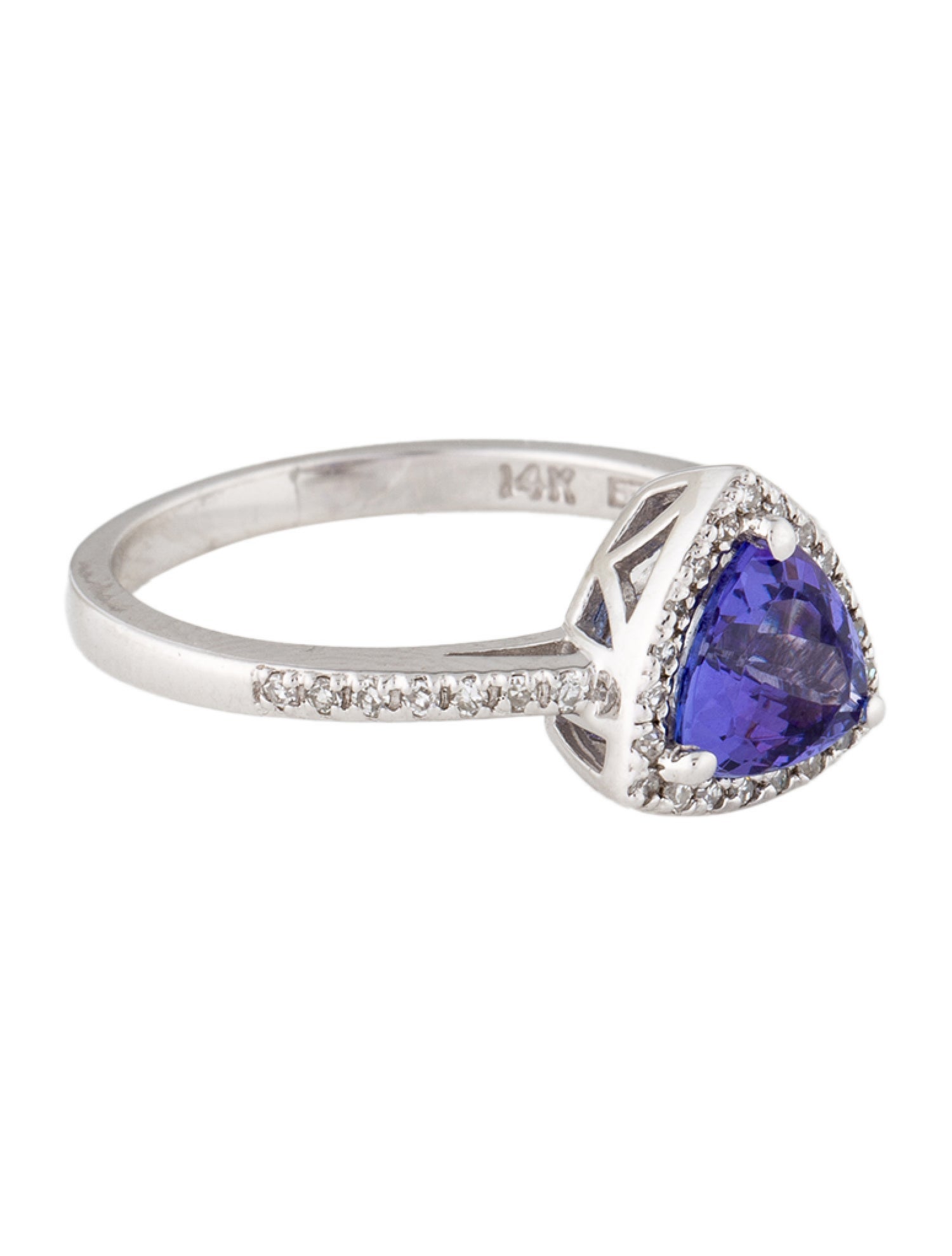 Effy Jewelry 14K 1.03ct Tanzanite & Diamond Cocktail Ring