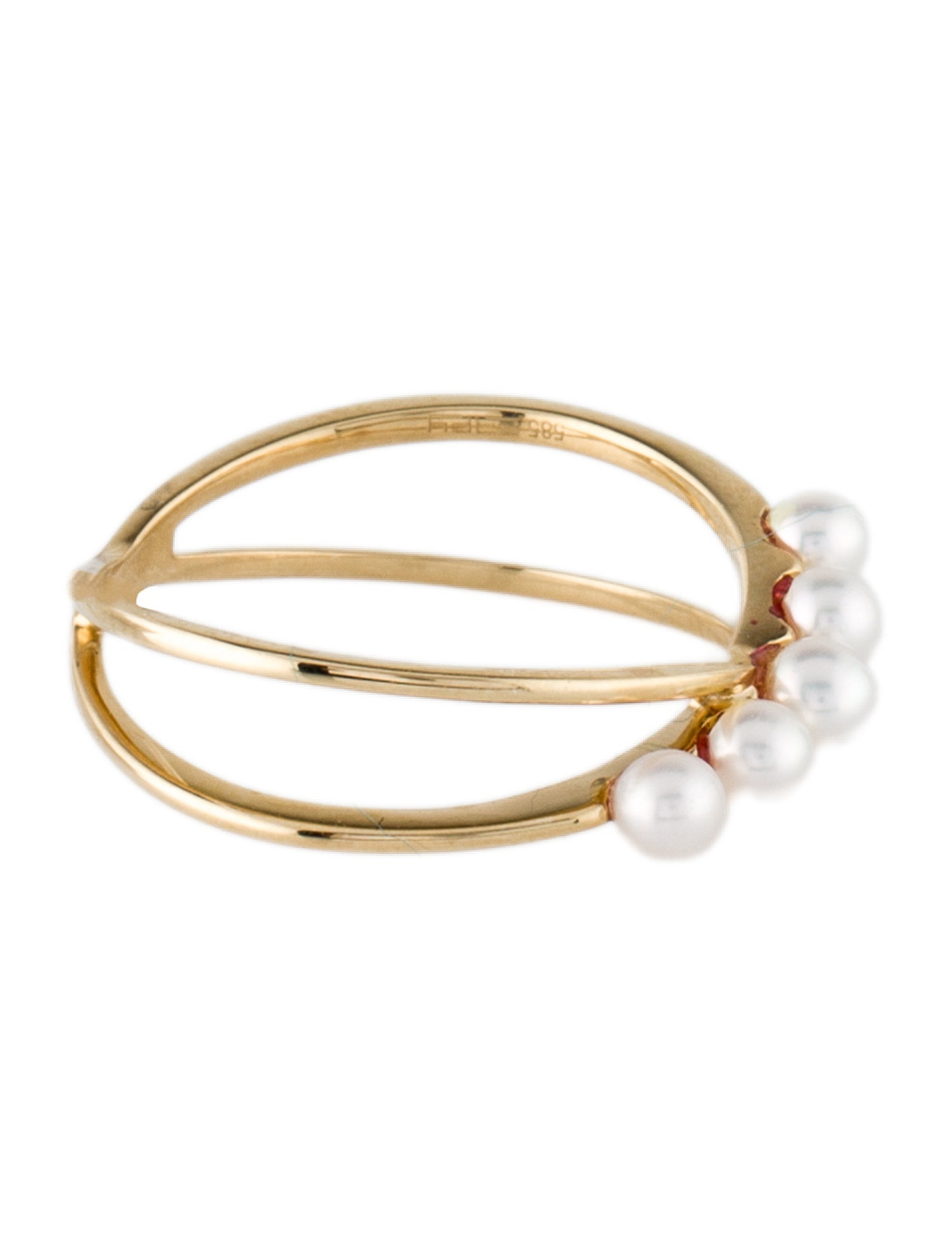 Effy Jewelry 14K Pearl Crossover Band