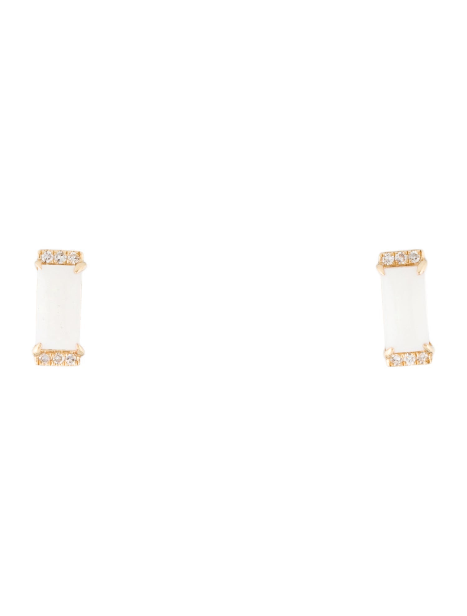 Effy Jewelry 14K Opal & Diamond Stud Earrings