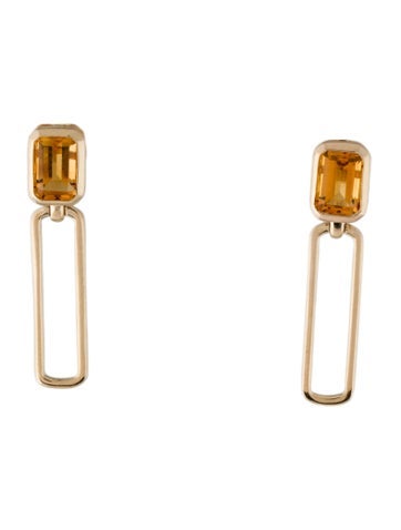 Effy Jewelry Drop 14K Citrine Earrings