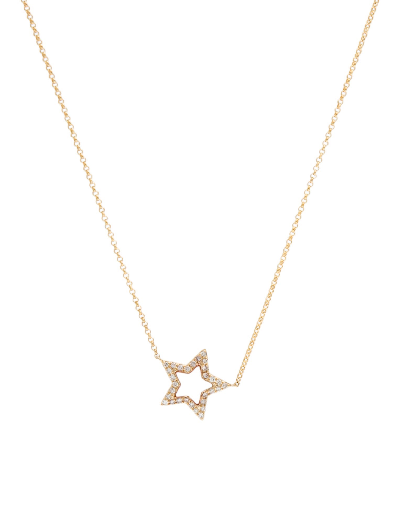 Effy Jewelry 14K Mother of Pearl & Diamond Star Pendant Necklace