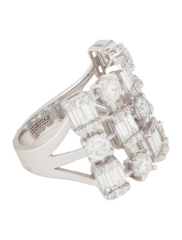 Effy Jewelry Cocktail Ring 14K 2.79ctw Diamond Grid 7.75