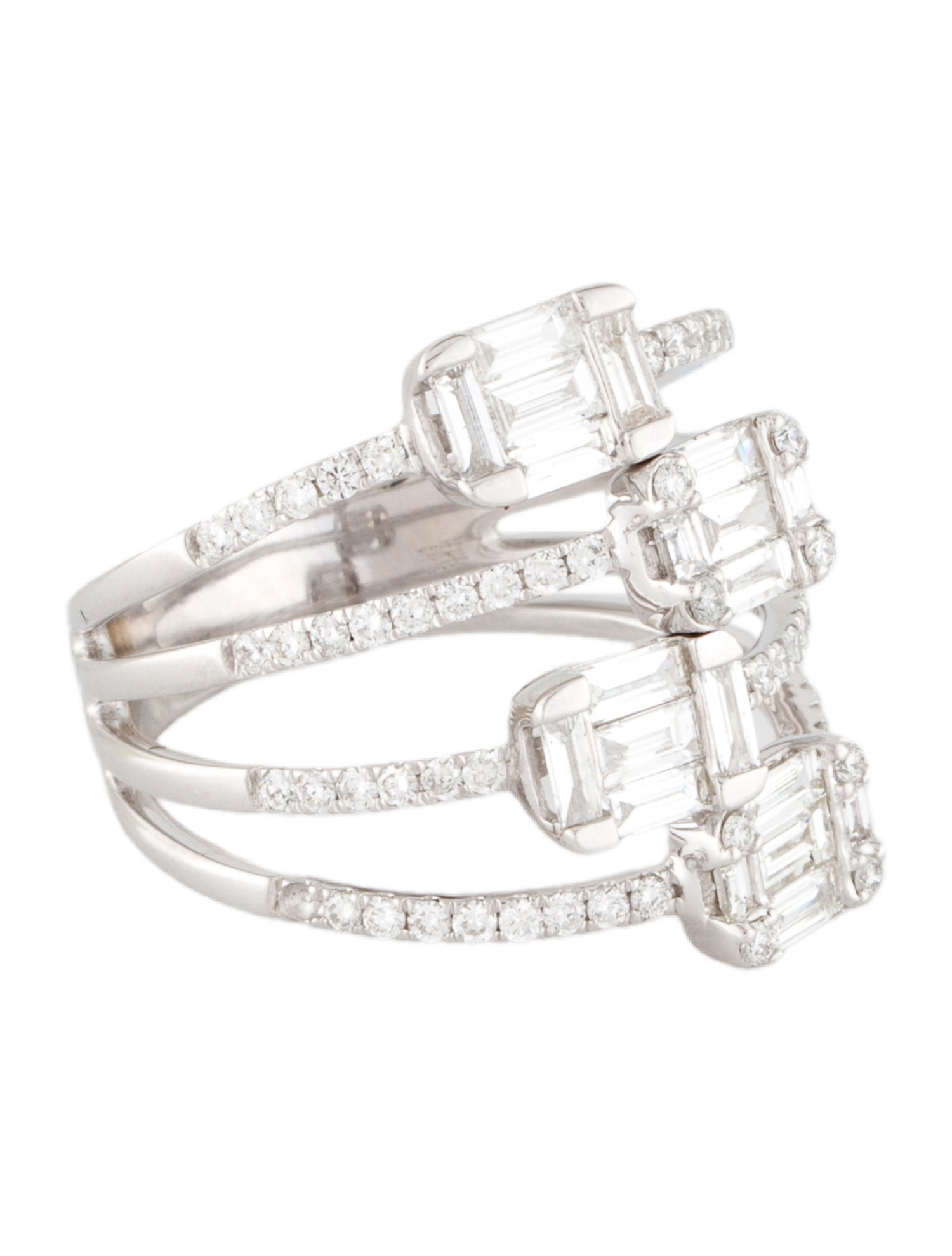 Effy Jewelry 18K 1.70ctw Diamond Multi-Row Band