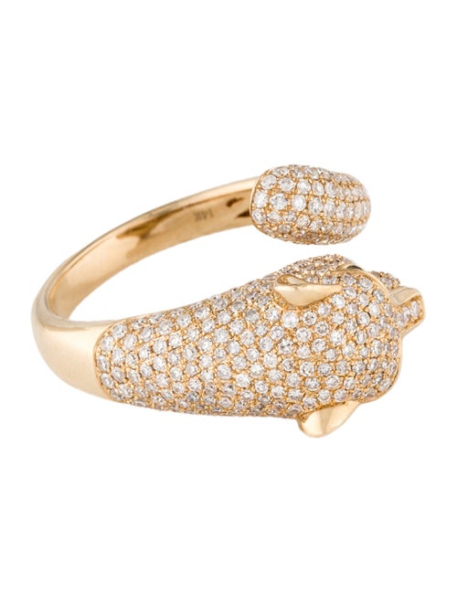 Effy Jewelry 14k Emerald & Diamond Panther Ring