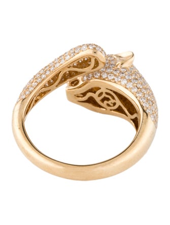 Effy Jewelry 14k Emerald & Diamond Panther Ring