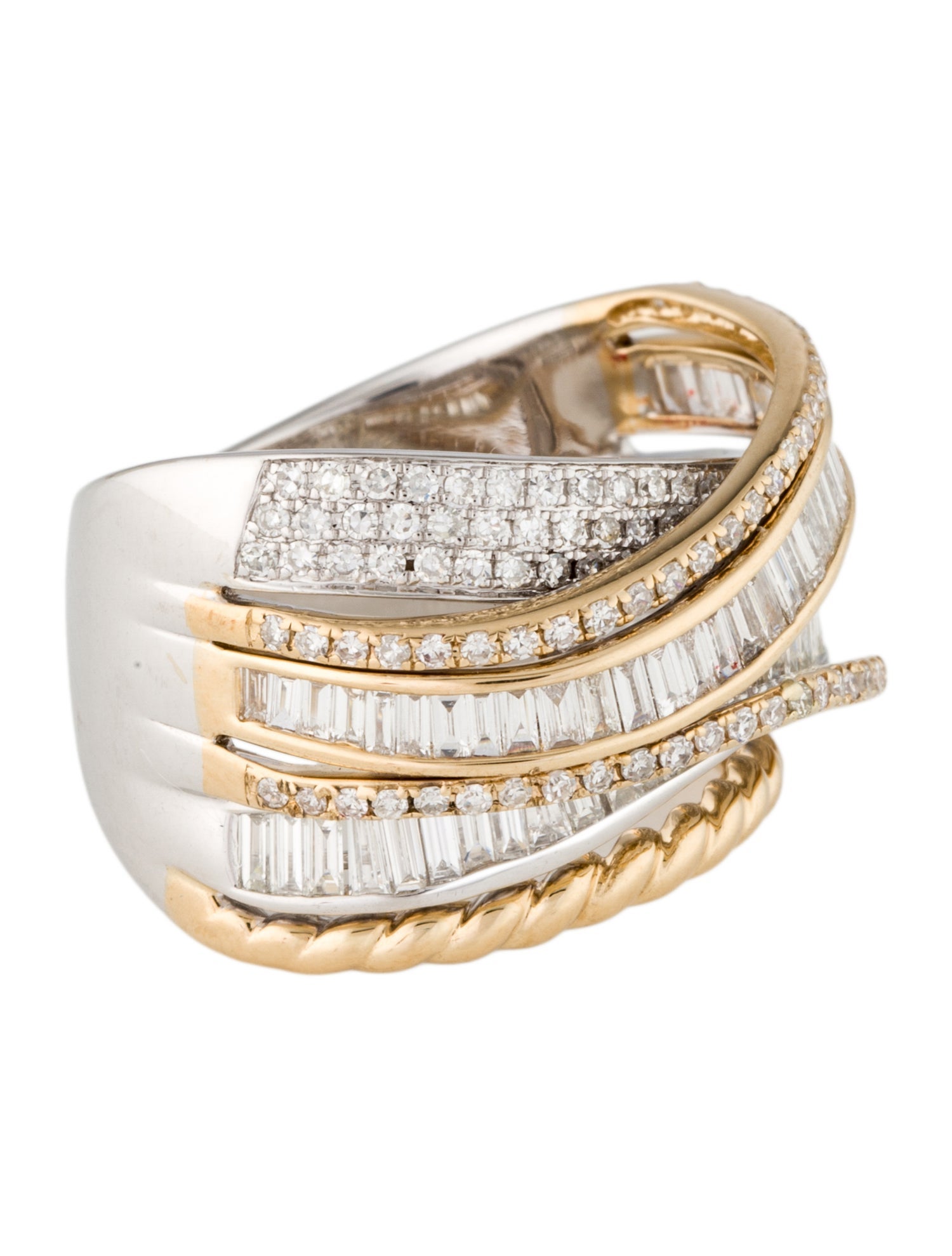 Effy Jewelry 14K 1.36ctw Diamond Band Ring