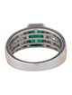 Effy Jewelry 14K 1.17ctw Emerald & Diamond Band