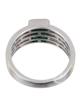 Effy Jewelry 14K 1.17ctw Emerald & Diamond Band