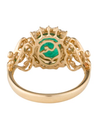 Effy Jewelry 14K 1.70ctw Emerald & Diamond Cocktail Ring
