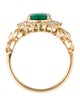 Effy Jewelry 14K 1.70ctw Emerald & Diamond Cocktail Ring