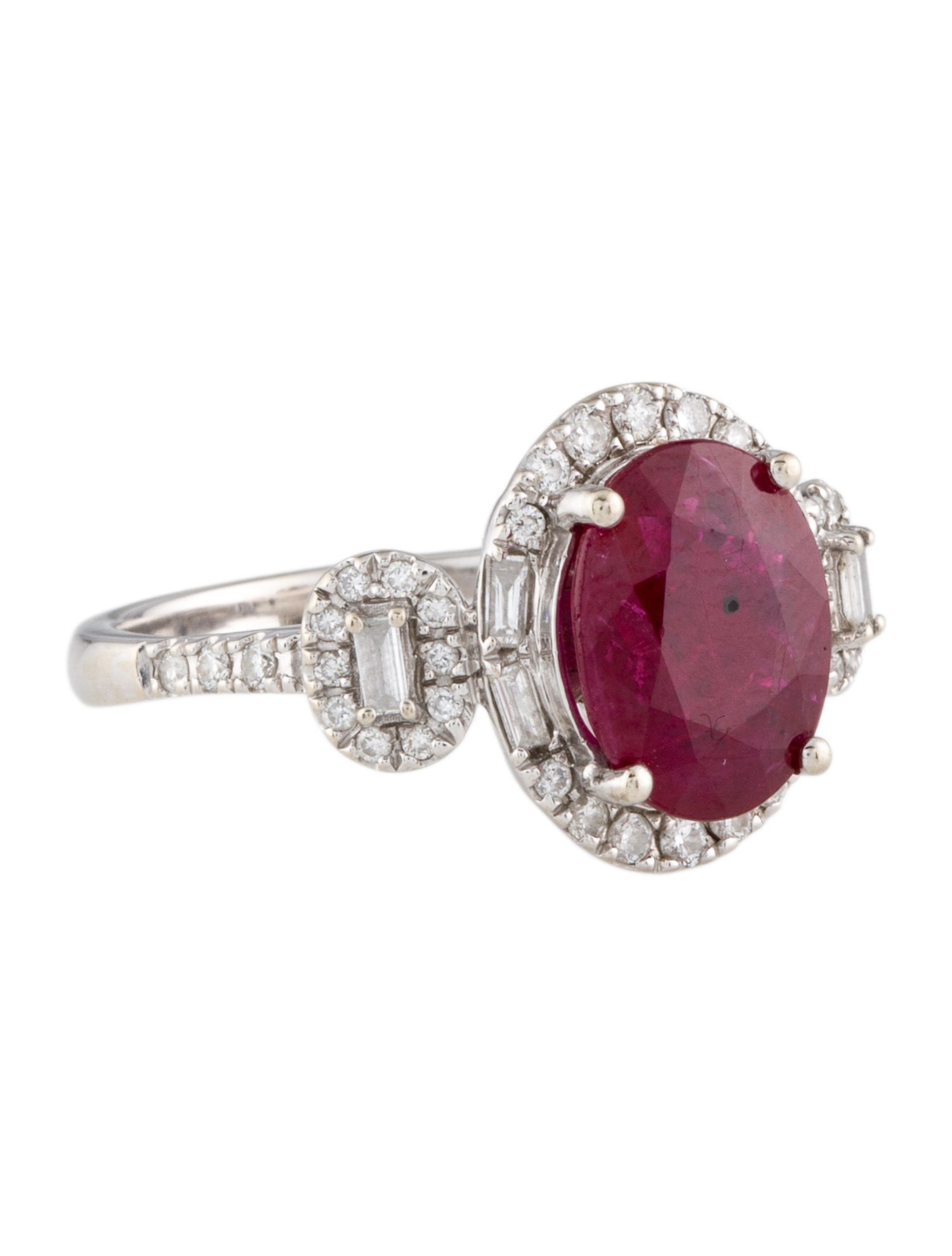 Effy Jewelry 14K 2.66ct Ruby & Diamond Cocktail Ring