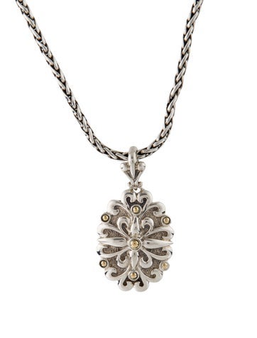Effy Jewelry Pendant Necklace Two-Tone Filigree