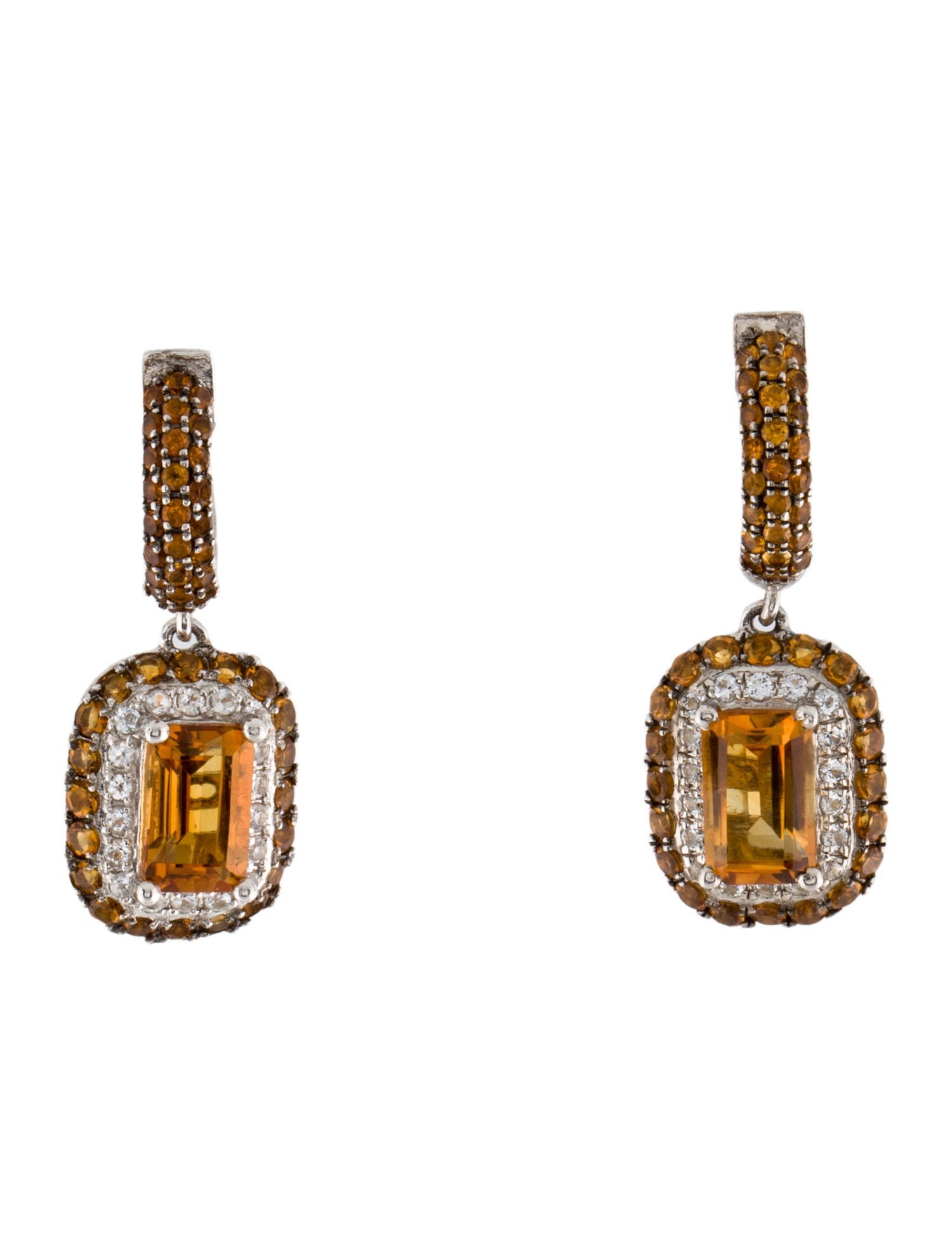 Effy Jewelry Citrine & Topaz Drop Earrings