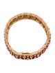 Effy Jewelry 14K Baguette Ruby & Diamond Link Bracelet