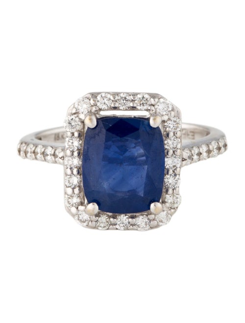 Effy Jewelry 18K 2.14ct Sapphire & Diamond Cocktail Ring