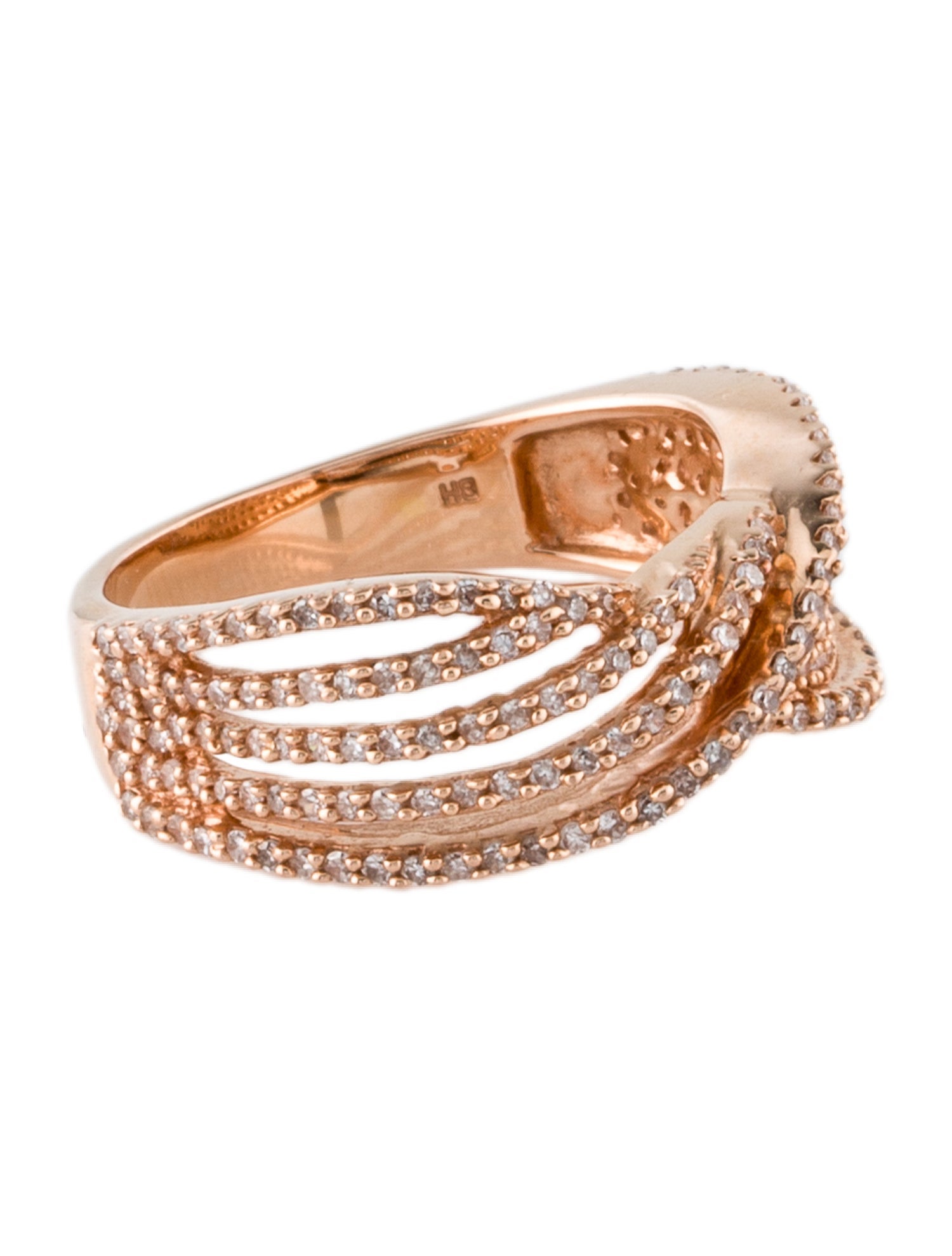 Effy Jewelry 14K Diamond Bow Band