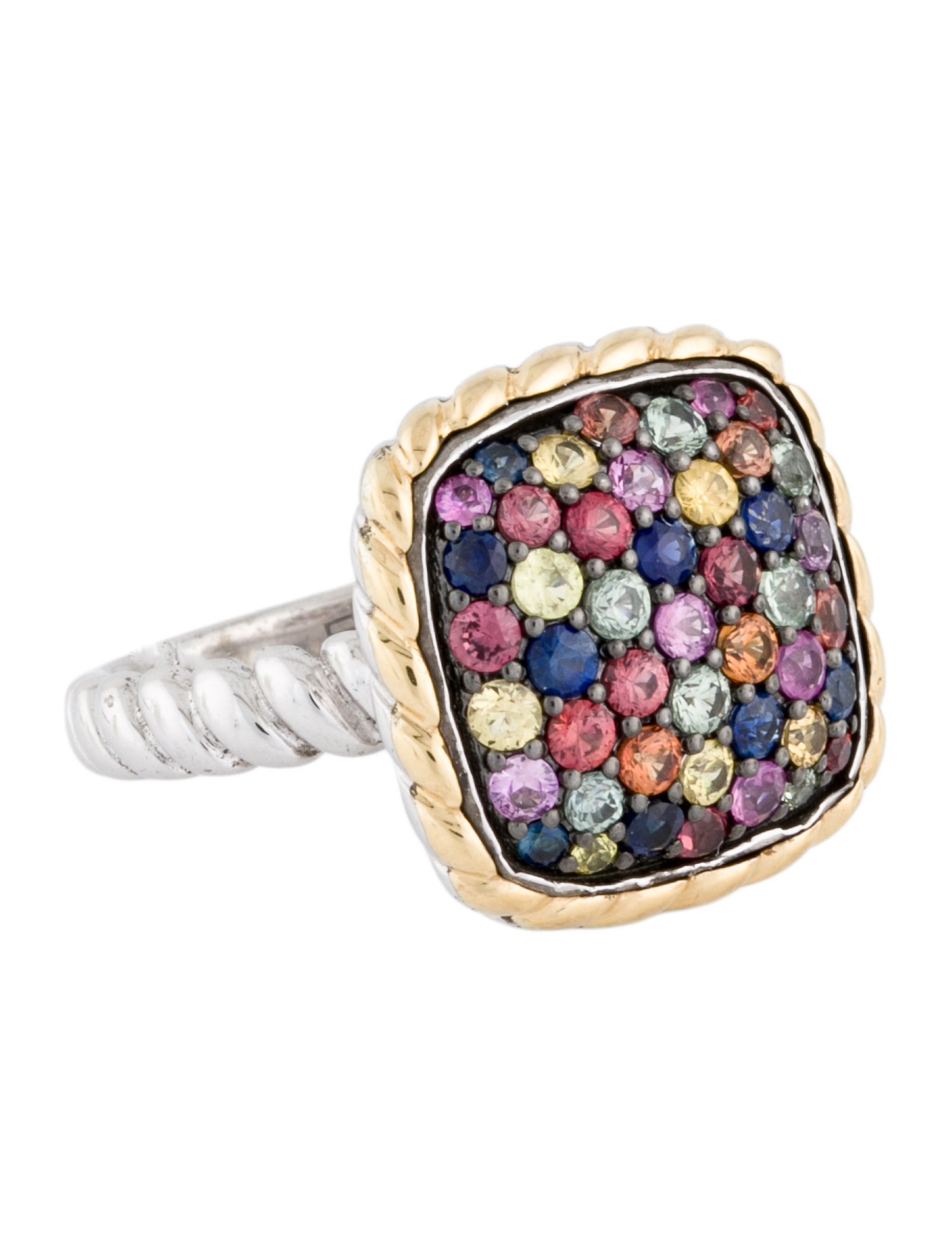 Effy Jewelry Multi Sapphire Cocktail Ring