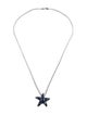 Effy Jewelry Sapphire Starfish Pendant Necklace