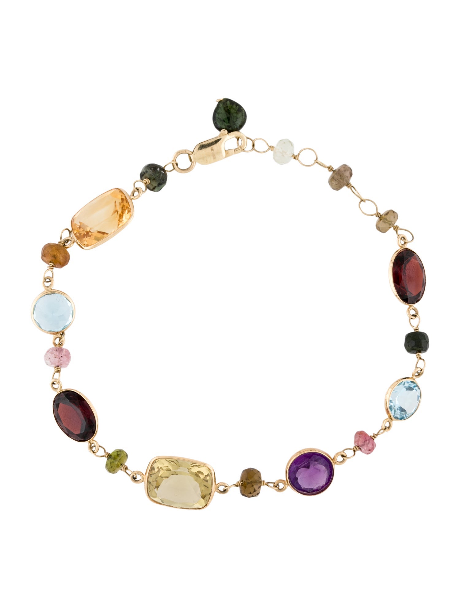 Effy Jewelry 14K Multi-Stone Link Bracelet